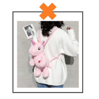 Rugtas unicorn hartje roze